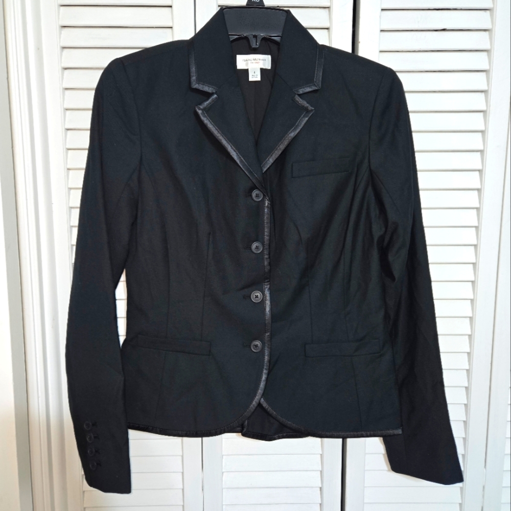 Isaac Mizrahi Women's 4 Black Blazer Jacket